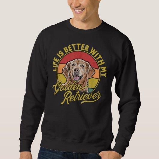 Sweatshirt Magnifique chien d'or (Devant)