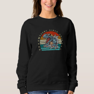 Sweatshirt Magnifique Depuis 2014 8ème anniversaire Dinosaur