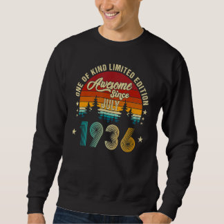 Sweatshirt Magnifique depuis juillet 1936 86e anniversaire 86