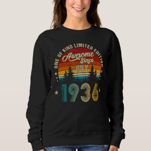 Sweatshirt Magnifique depuis juillet 1936 86e anniversaire 86
