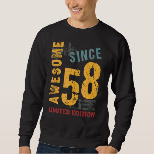 Sweatshirt Magnifique Depuis Mai 1958 Pour 64 Ans 64ème Birt