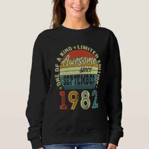 Sweatshirt Magnifique Depuis Septembre 1982 40 Ans 40ème Bir