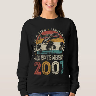 Sweatshirt Magnifique depuis septembre 2007 18e anniversaire
