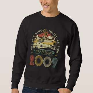 Sweatshirt Magnifique depuis septembre 2009 Vintage Retro 16t