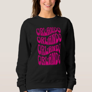 Sweatshirt Magnifique Orlando Florida Super Retro déstressé