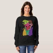 Sweatshirt Magnifique Pitbull Pit Bull Terrier Print (Devant entier)