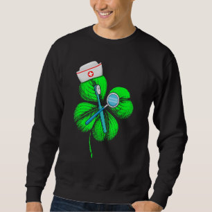 Sweatshirt Magnifique Saint Patrick S Day Dentist Shamrock Ca