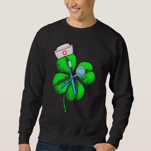 Sweatshirt Magnifique Saint Patrick S Day Dentist Shamrock Ca (Devant)