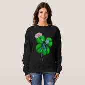 Sweatshirt Magnifique Saint Patrick S Day Dentist Shamrock Ca (Devant entier)
