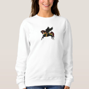 Sweatshirt Magnifique Sweat-shirt Cheval de Manège Vintage Pé