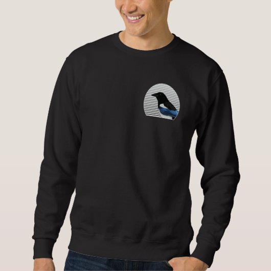 Sweatshirt Magpie Bird Birder Bird Birdwatcher Animal Biologi (Devant)