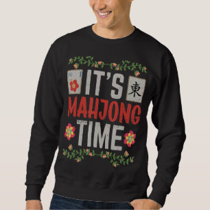 Sweatshirt Mahjong Mahjong Joueurs C'est le temps du Mahjong