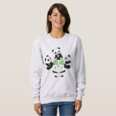Sweatshirt Mahjong Panda Cute Funny (Devant entier)