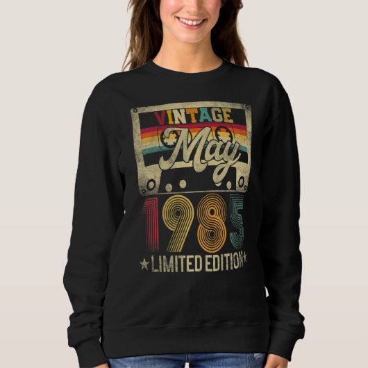 Sweatshirt Mai 1985 37e anniversaire 37 ans (Devant)