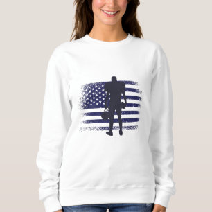 Sweatshirt Maillot de fan de football américain drapeau États