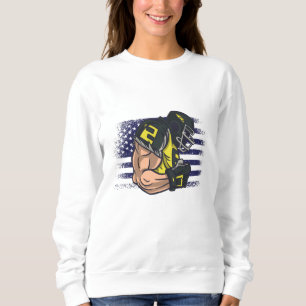 Sweatshirt Maillot de fan de football américain drapeau États