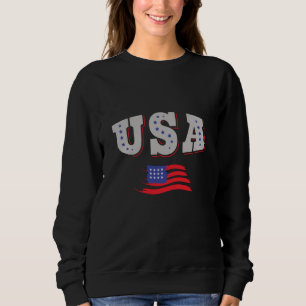 Sweatshirt Maillot de foot fan de soccer USA Drapeau Américai