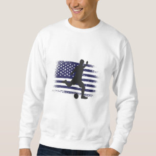 Sweatshirt Maillot de footballeur américain drapeau américain