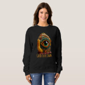 Sweatshirt Main de Hamsa Oeil de Tigre 2 (Devant entier)