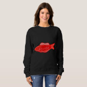 Sweatshirt Main de poisson suédoise tirée (Devant entier)