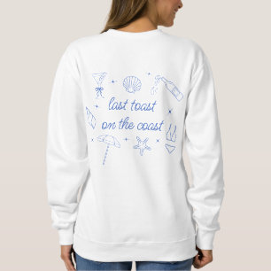 Sweatshirt Main lunaire tiré Dernier toast sur la côte