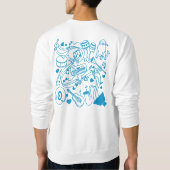 Sweatshirt Mains de musique - conception ASL (Dos)