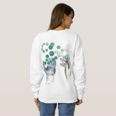 Sweatshirt Mains tendues avec Globes dorés (Dos entier)