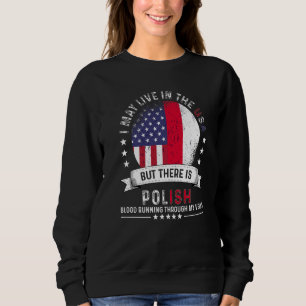 Sweatshirt Maison Américaine Polonaise aux Etats-Unis Patriot