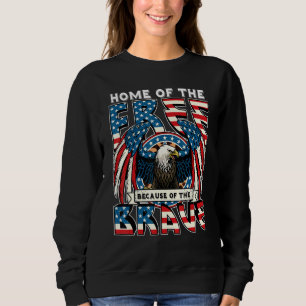Sweatshirt Maison De La Liberté À Cause De La Brave 4 juillet