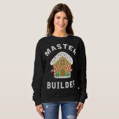 Sweatshirt Maison de pain d'épices Maître Constructeur Funny (Devant entier)