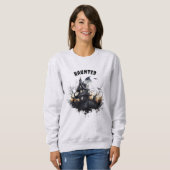 Sweatshirt Maison hantée d'Halloween (Devant entier)