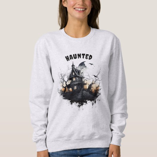 Sweatshirt Maison hantée d'Halloween (Devant)