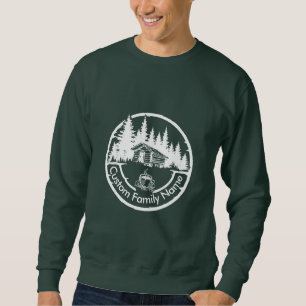 Sweatshirt Maison rustique Cabine Grange Nom de famille per