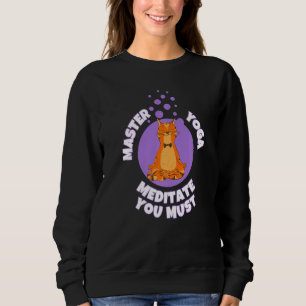 Sweatshirt Maître amusant Yoga Be Zen Méditation Yoga Amoureu
