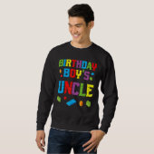 Sweatshirt Maître Constructeur Anniversaire Boy's Uncle Build (Devant entier)