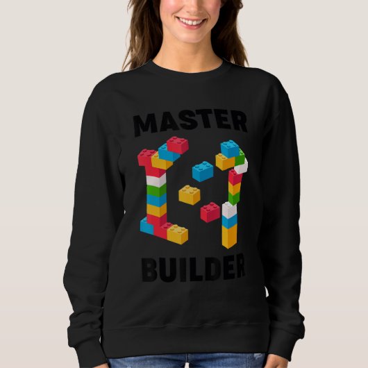 Sweatshirt Maître Constructeur Cool Blocs de Construction Hom (Devant)