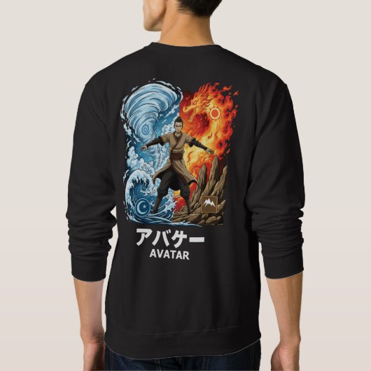 Sweatshirt Maître des Quatre Éléments (Dos)