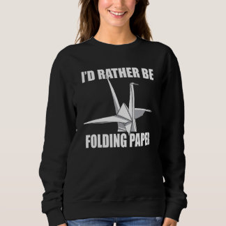 Sweatshirt Maître d'origami Grues Plis de papier Tenue d'hu