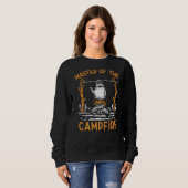 Sweatshirt Maître Du Camping Camping Camper Vintage (Devant entier)