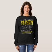 Sweatshirt Maîtrise Enseignant Mathématique Mathématiques Num (Devant entier)