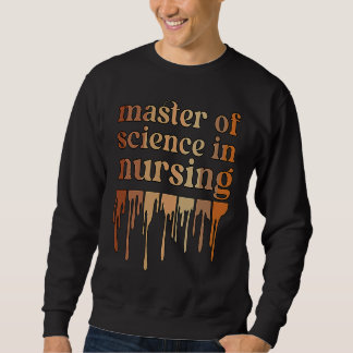 Sweatshirt Maîtrise ès sciences infirmières Mélanome Afro-Amé