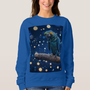 Sweatshirt Majesté Bleue : La Macaw Bleue Sur Dreamy Blue Bok