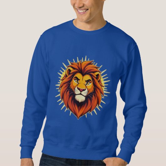 Sweatshirt Majestic Lion – King of Power and Authority (Devant)