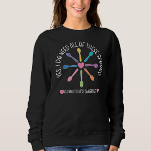 Sweatshirt Maladie chronique de Spoonie Sensibilisation Doule