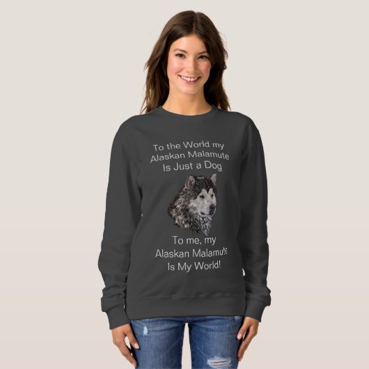 Sweatshirt Malamute d'Alaska (Devant entier)