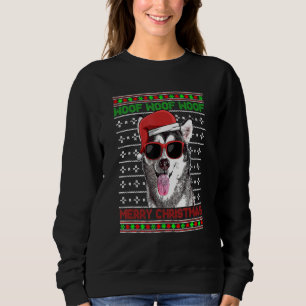 Sweatshirt Malamute d'Alaska Chien Rigolo Merry Christmas