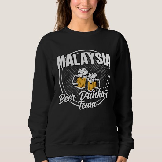 Sweatshirt Malaysia Squad Ale  Malaysian Beer Drinking Team (Devant)