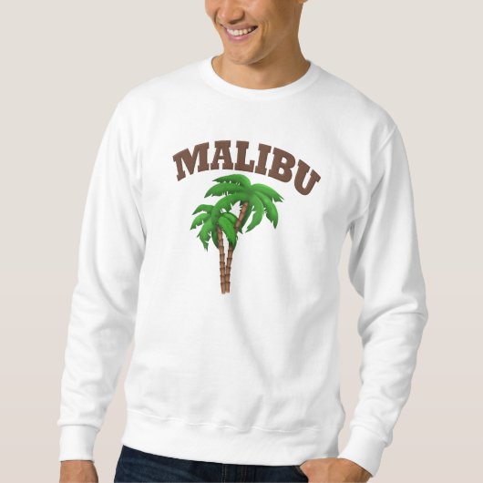 Sweatshirt Malibu Avec Palmier (Devant)