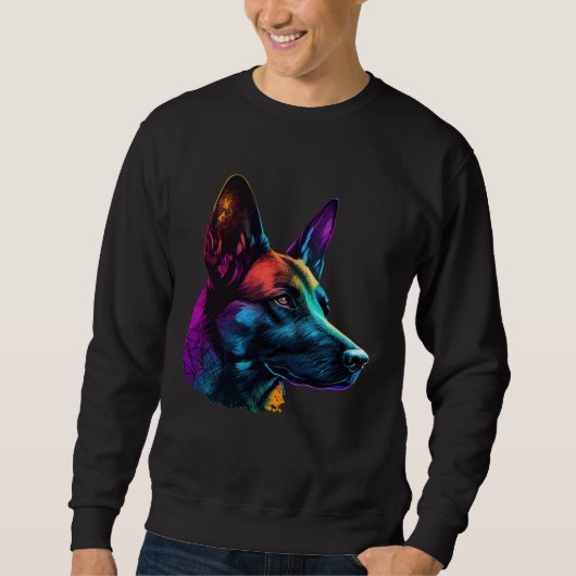 Sweatshirt Malinois belge Pop Malinois belge (Devant)