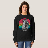 Sweatshirt Malinois belge rétro (Devant entier)